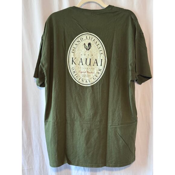 Kauai Hawaii Rooster Graphic T-Shirt - XL - Picture 4 of 5